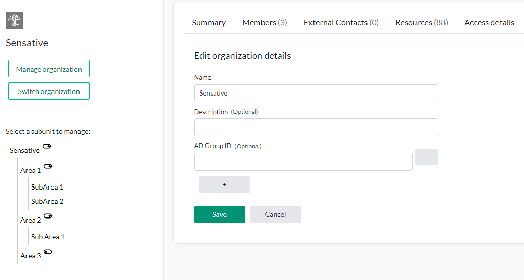 Yggio organisation manager summary