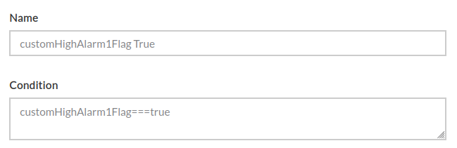 Example rule engine condition setup