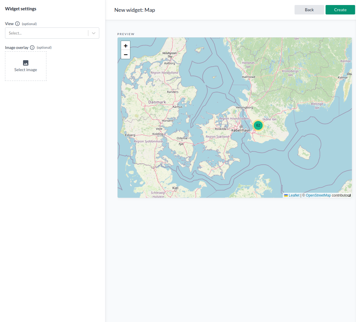 Map widget