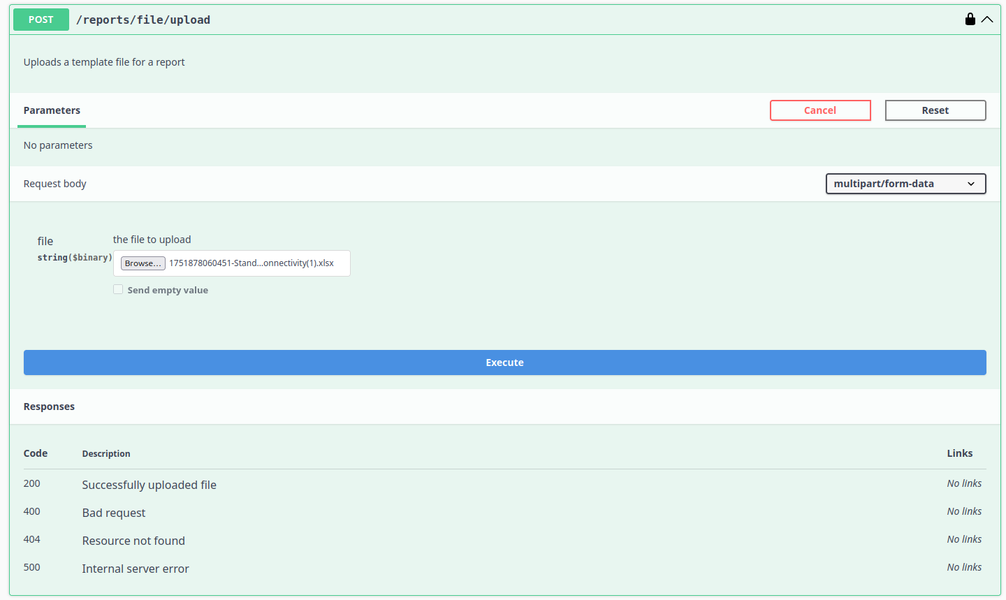 Upload Report