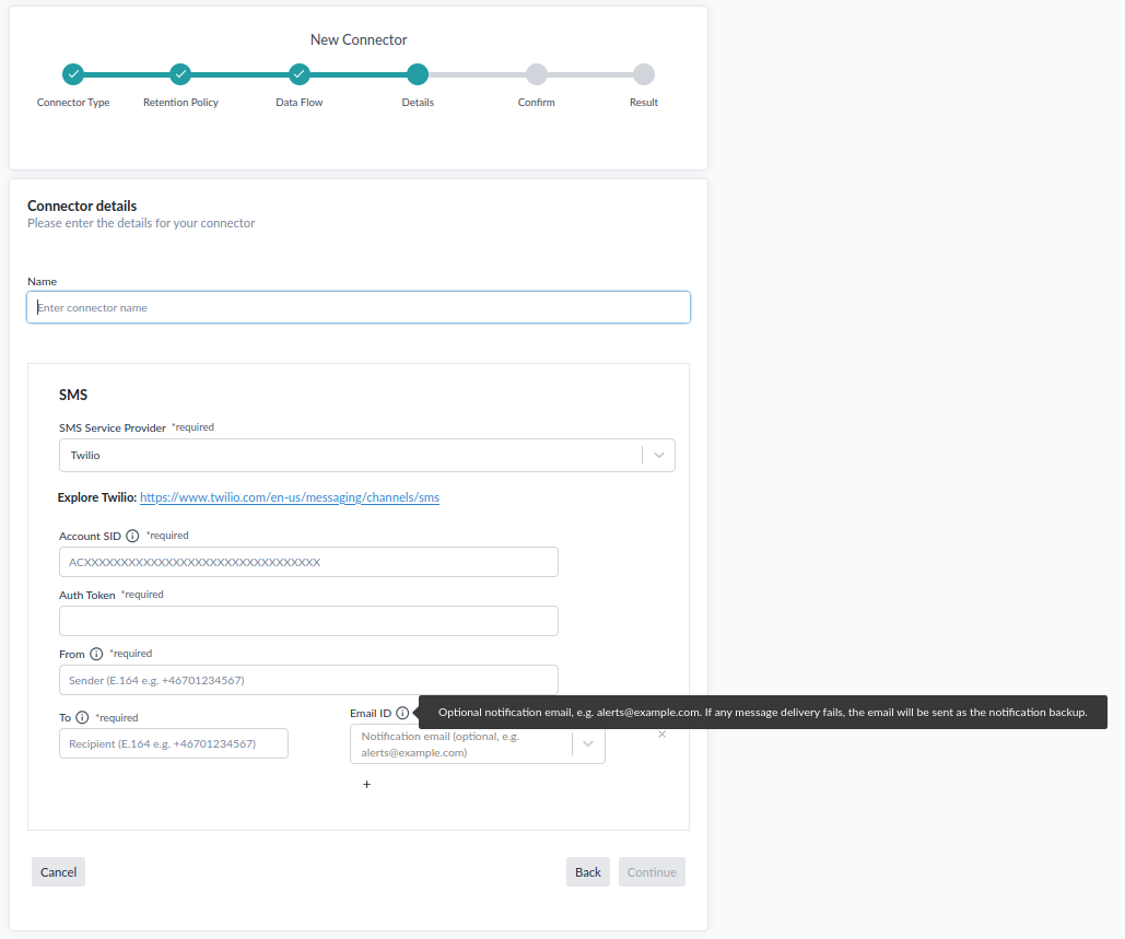 Twilio SMS Connector